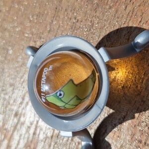 Pokémon #11 Metapod Orange Vintage 1998 Glass Marble